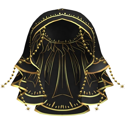 Celestial Sun veil - black/gold