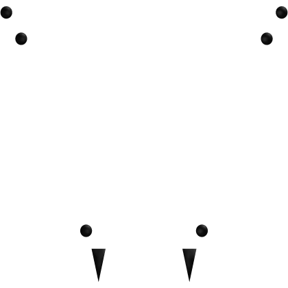 angelbites piercing set in black