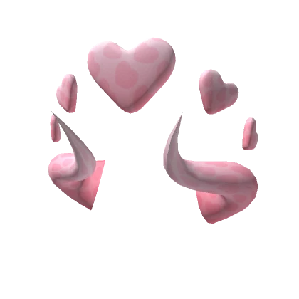 Pink Devil Horn Heart Crown