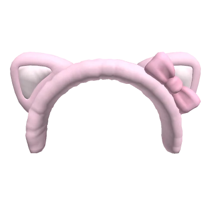 fluffy pink kawaii kitty headband