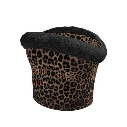 Leopard Crop Top W/Fur