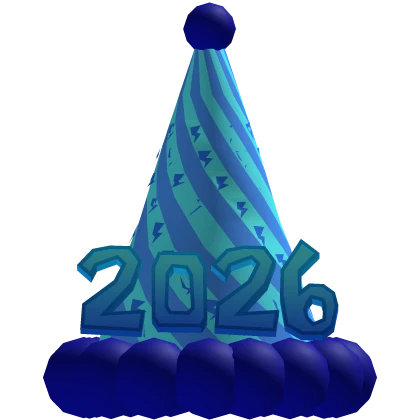 Electric 2026 Party Hat