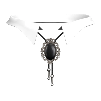 White Collar Gothic Victorian Gem Decoration 1.0