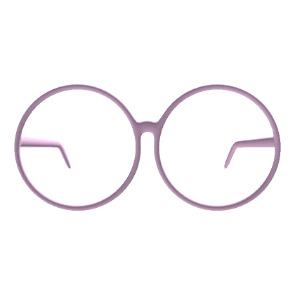 Round Pastel Pink Glasses (Low)