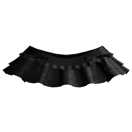 ⸸꒱ layered lace ruffle skirt w bows in black 3.0