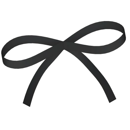 (Far) Cute Bangs Ribbon in Black 