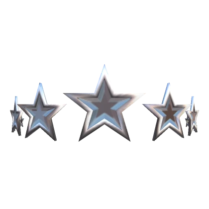 White Y2K Star Crown