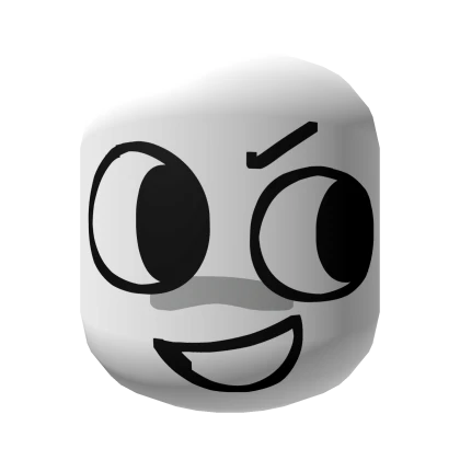 Happy Confident Silly Smiling Goober Face [White]