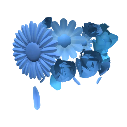 Blue Flower Blindfold