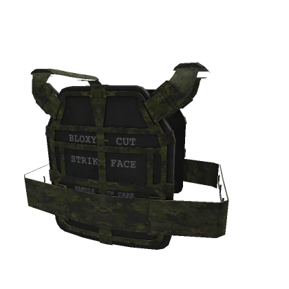 Green Milticam Skeleton Plate Carrier