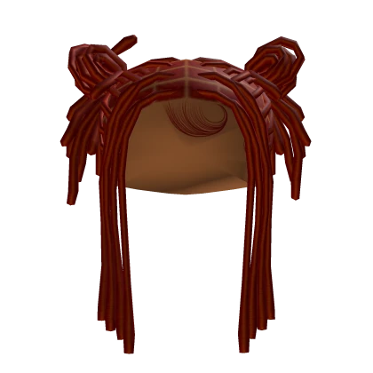 Locs double Buns [Red]