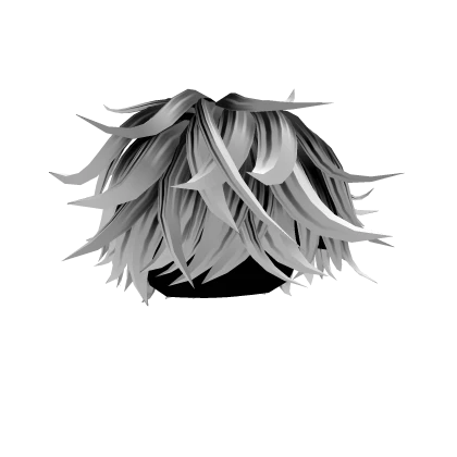 Black To White Messy Anime Hair