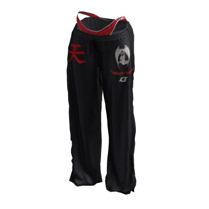 ʚ♡ɞ Black and Red Graphic Baggy Joggers