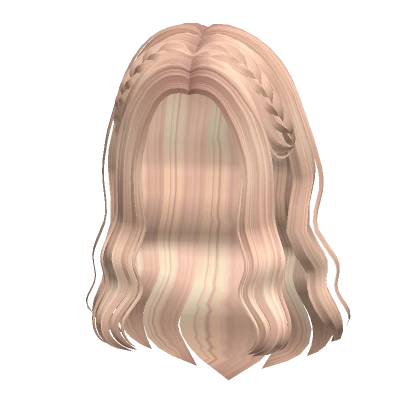 Braided wavy doll hair in Blonde