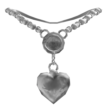 Lana's Heartache Necklace in White