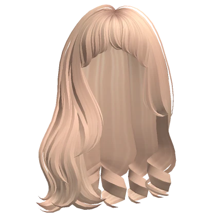 Long n' Sweet Wavy Hair w/ Curtain Bangs (Blonde)