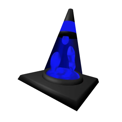 Lava Lamp Traffic Cone - Dark Blue