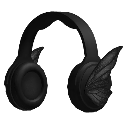 whimsical dark gothic fairy headphones