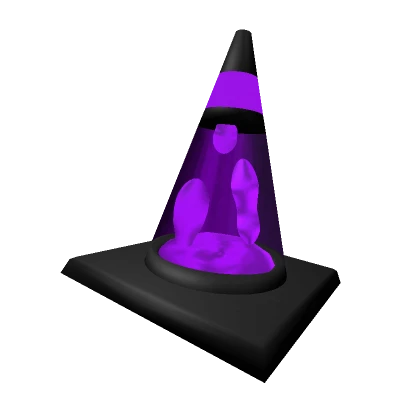 Lava Lamp Traffic Cone - Purple