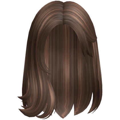 Preppy Swept Back Wavy Hair in Brown Highlights