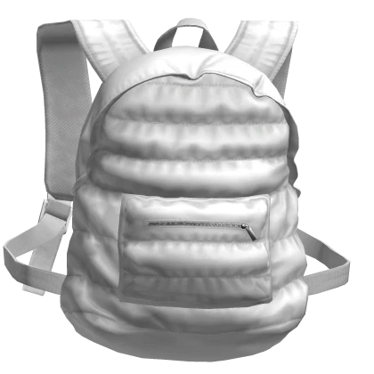 White Padded Backpack