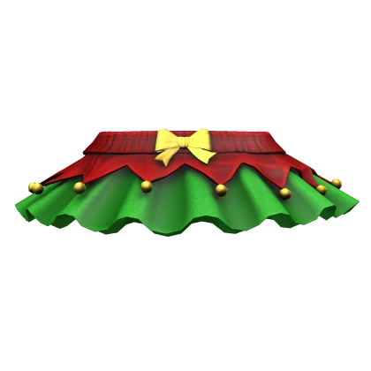 Cute Christmas Elf Ruffled Skirt 3.0