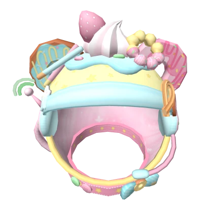 ♡ kawaii astro donut colorful pastel space helmet