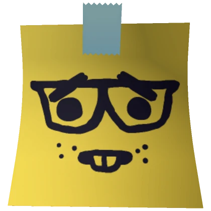 Nerd Sticky Note Mask