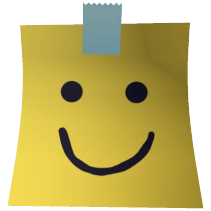 Happy Sticky Note Mask