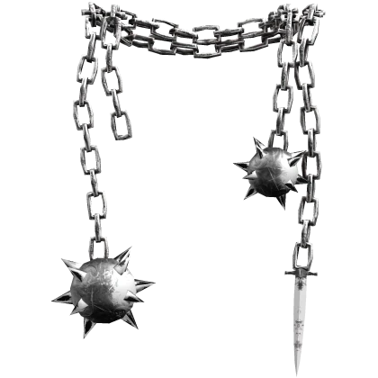 Silver Neck Chains With Dagger