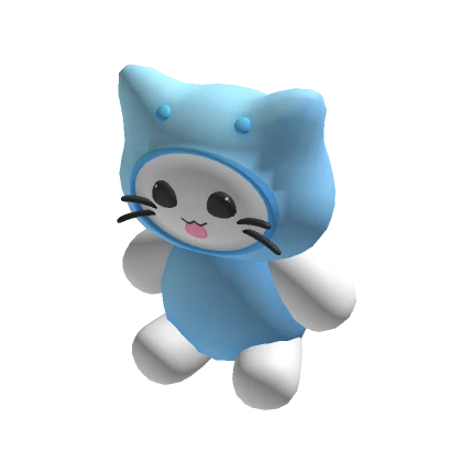 🐻 Light Blue Cat Plushie