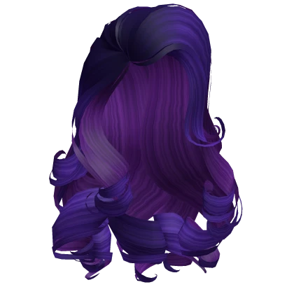 Rarity's Purple Elegant Royal Curls Hair