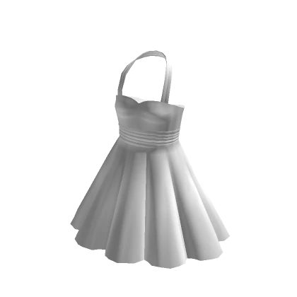 Classy Halter Dress White