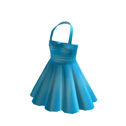 Classy Halter Dress Blueberry