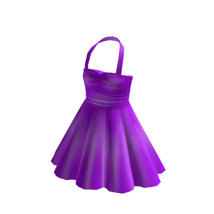 Classy Halter Dress Purple