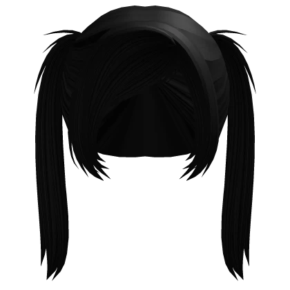  ♡ : black cute punk pigtails 2