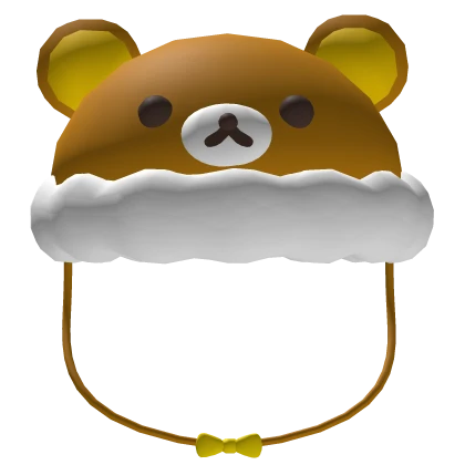 ♡ cute matching brown bear rilakkuma hat 