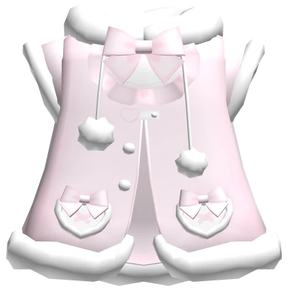 cute fluffy cozy winter coat in pink