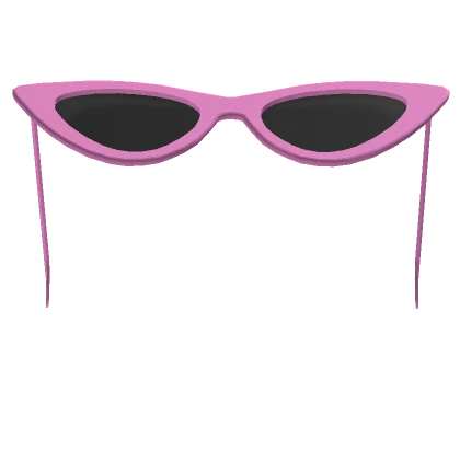 Pink Pointed Raised Sunglasses