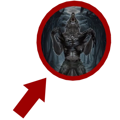 Alpha Wolf Red Circle