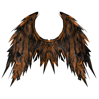 Orange Demon Halloween Wings 🎃