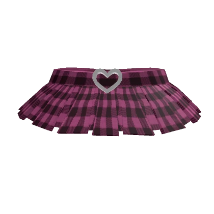 🖤Gothic Pink Plaid Skirt