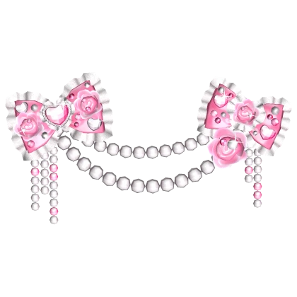Hime Gyaru Rose Pearls in Pink and White