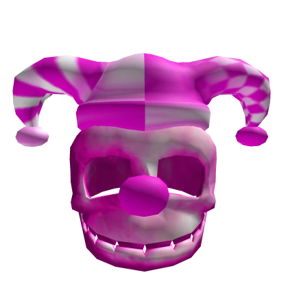 Pink Clown Skull