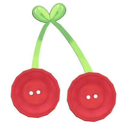 Cute harajuku mori kei cherry button twee hairclip