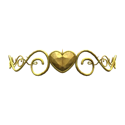 Gold Heart of Thorns Crown