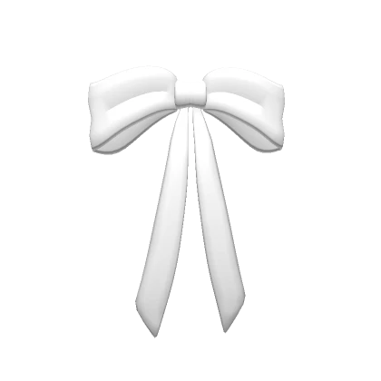 White French Hair Bow