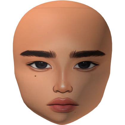 Cute Asian Male boy face mesh  kpop Idol makeup