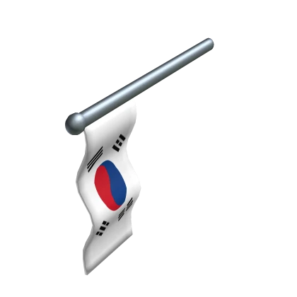 Holdable South Korea Flag