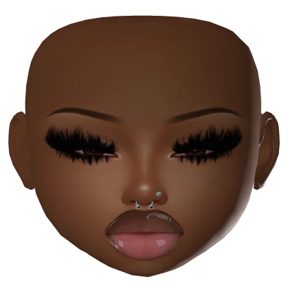 IZA baddie mesh head makeup dramatic lashes